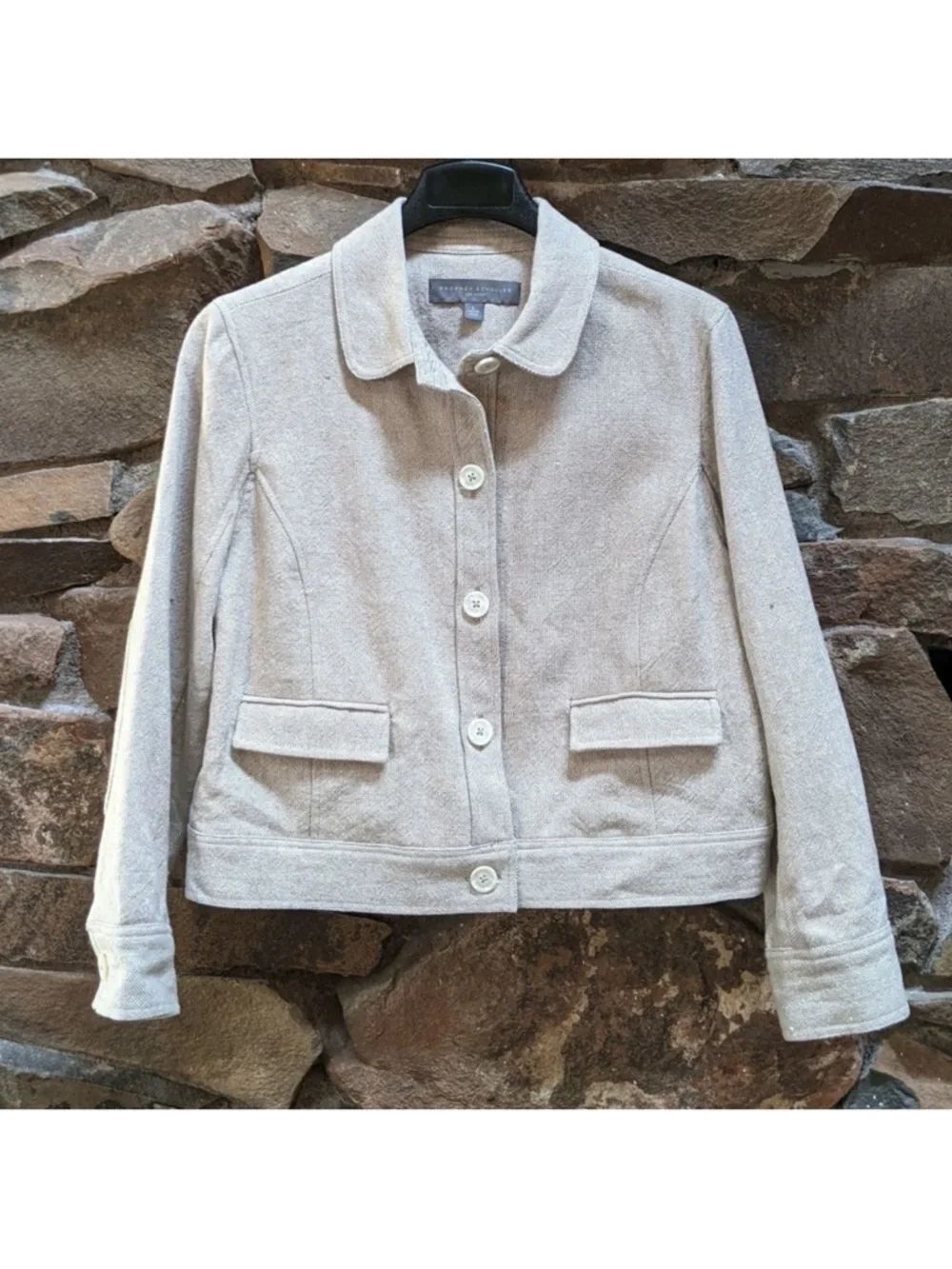 PROENZA SCHOULER Target Linen Blend Jacket L